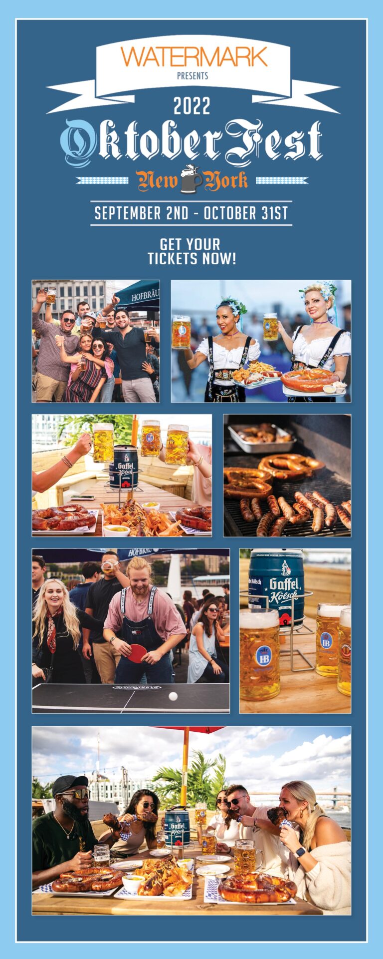MONDAY-THURSDAY: OktoberFest NYC 2022 at WATERMARK: Sept – Oct MONDAY-THURSDAY: OktoberFest NYC 2022 at WATERMARK: Sept – Oct