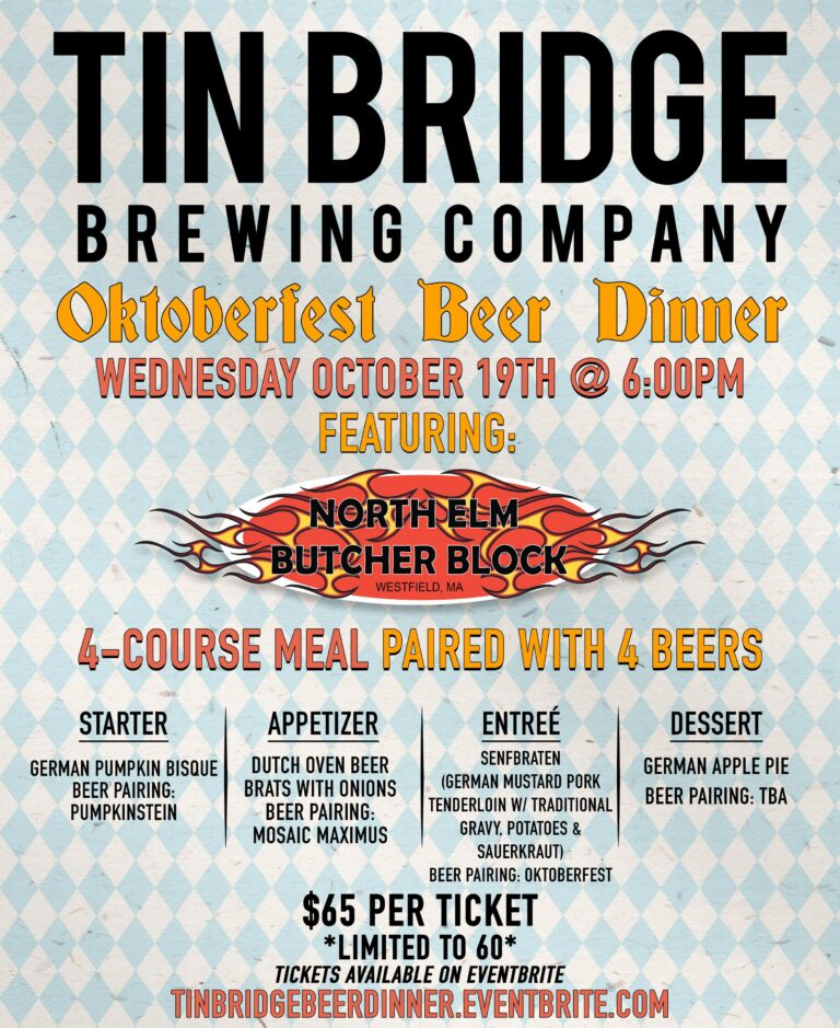 OKTOBERFEST BEER DINNER (@ Tin Bridge) OKTOBERFEST BEER DINNER (@ Tin Bridge)