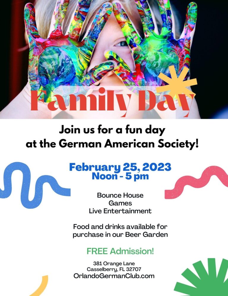 Family Day at the German American Society! Family Day at the German American Society!