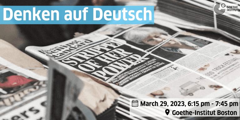 Denken auf Deutsch: Women, Politics, Media & the Power of Language Denken auf Deutsch: Women, Politics, Media & the Power of Language