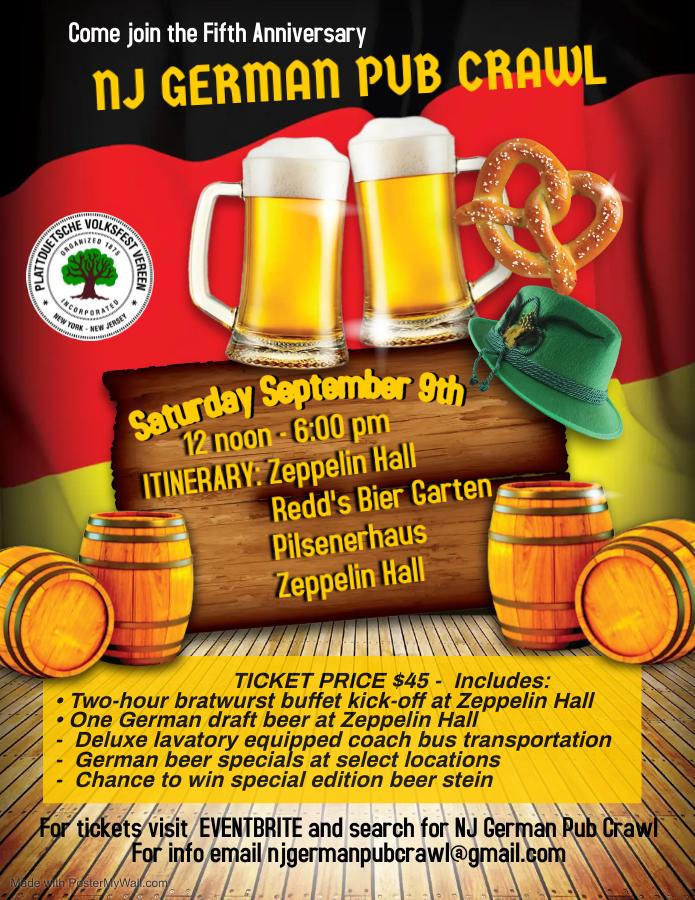 NJ German Pub Crawl NJ German Pub Crawl