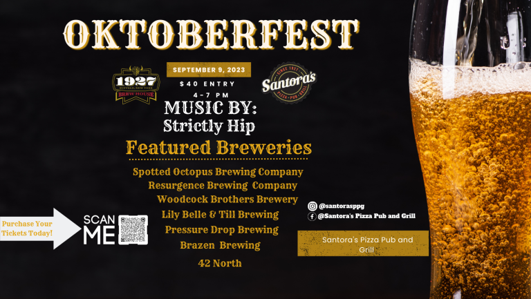 Oktoberfest at Santora’s Pizza Pub and Grill! Oktoberfest at Santora’s Pizza Pub and Grill!
