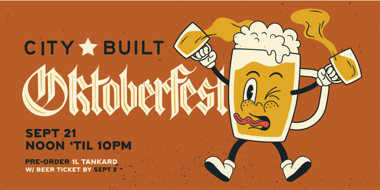 City Built Brewing Oktoberfest Pre-Order Mug & Beer Ticket City Built Brewing Oktoberfest Pre-Order Mug & Beer Ticket