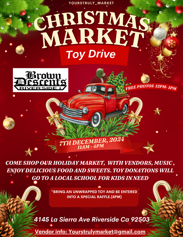 Christmas Vendor Market with car show , toy drive and holiday guest Christmas Vendor Market with car show , toy drive and holiday guest