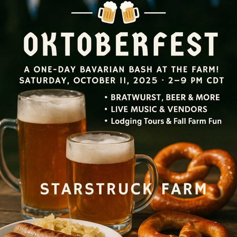 Starstruck Farm Oktoberfest – A One-Day Bavarian Bash at the Farm!