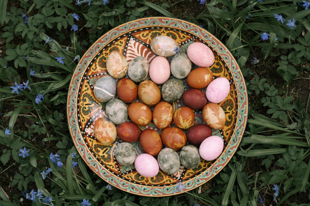 Colorful Easter eggs — a tradition brought to America by German immigrants