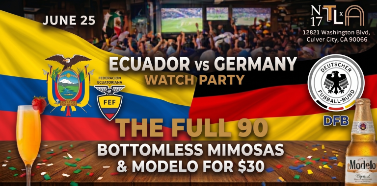 ⚽️ Ecuador vs Germany Watch Party — World Cup 2026 |N17 The Lane ⚽️ Ecuador vs Germany Watch Party — World Cup 2026 |N17 The Lane