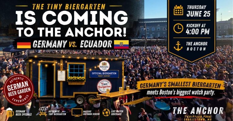 Tiny Biergarten at The Anchor: Germany V. Ecuador Tiny Biergarten at The Anchor: Germany V. Ecuador