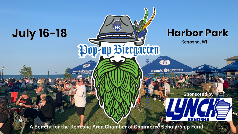Pop-up Biergarten Harbor Park Kenosha July 16-18 (Free Admission)
