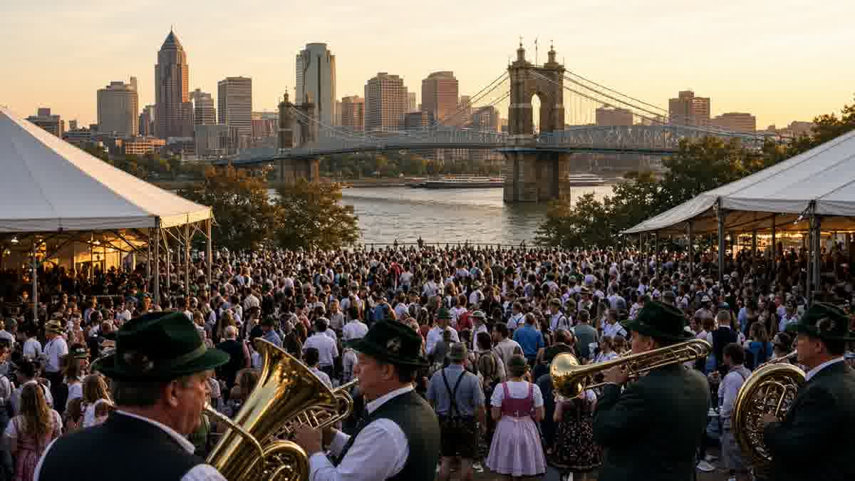 Oktoberfest Zinzinnati on the Cincinnati riverfront