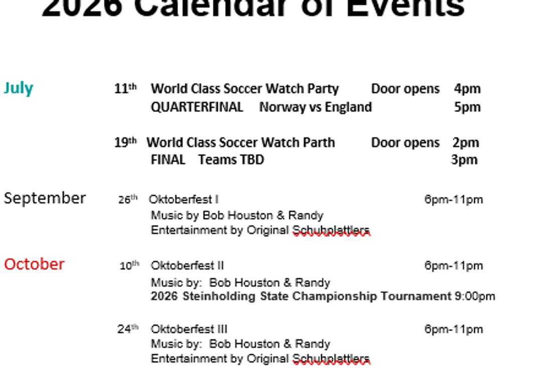 Oktoberfest Weekend 2 2026 — German American Society of Hollywood