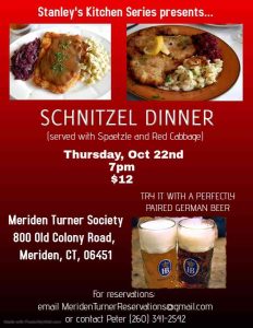 Schnitzel Dinner 2026 — Meriden Turner Society